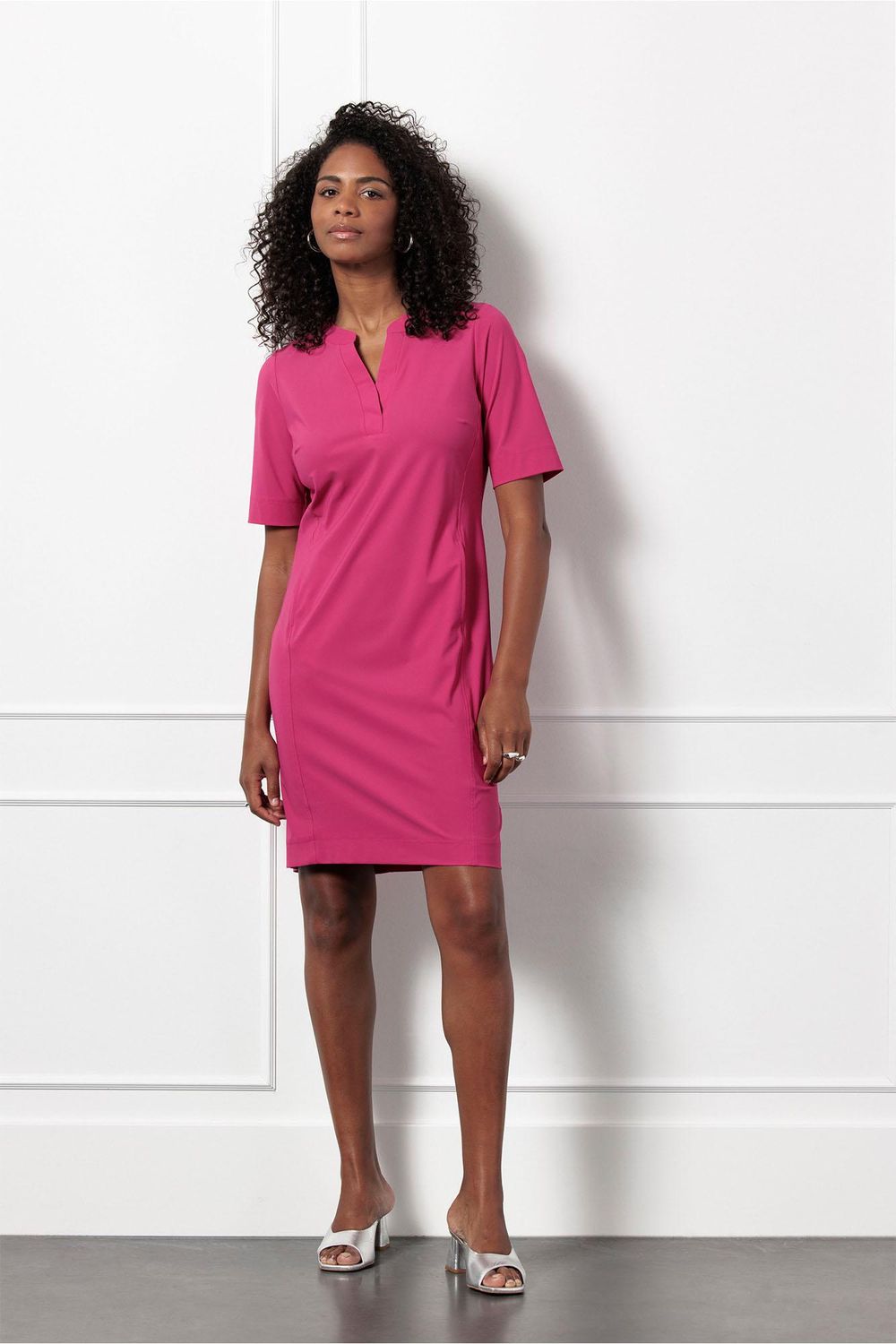 Studio Anneloes Simplicity ssl dress, cerise