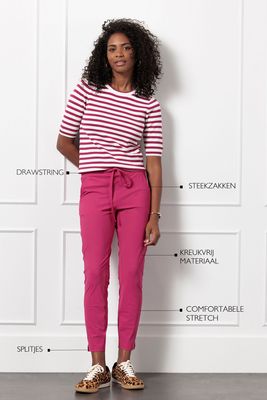 Studio Anneloes, Summer startup trousers, cerise