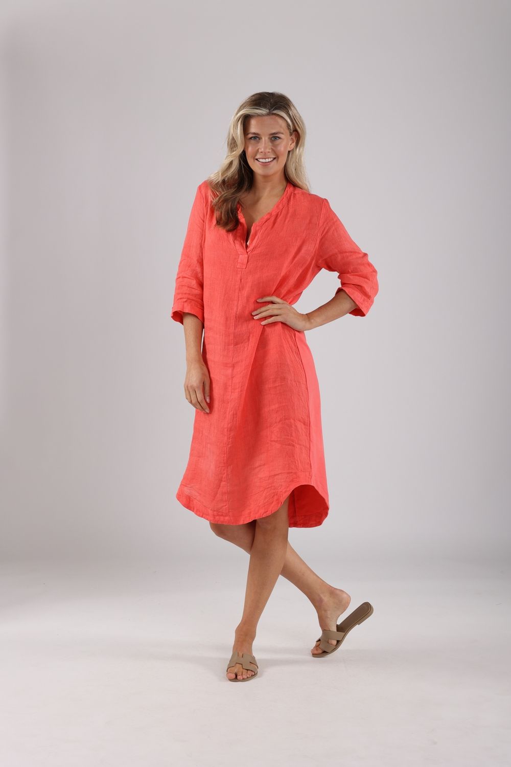 Nukus Kate Dress Mix, Coral
