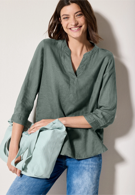 Cecil linnen blouse,  balmy khaki