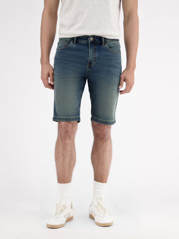 Lerros Comfortabele jogging-denim-bermuda, strong blue