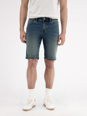 Lerros Comfortabele jogging-denim-bermuda, strong blue
