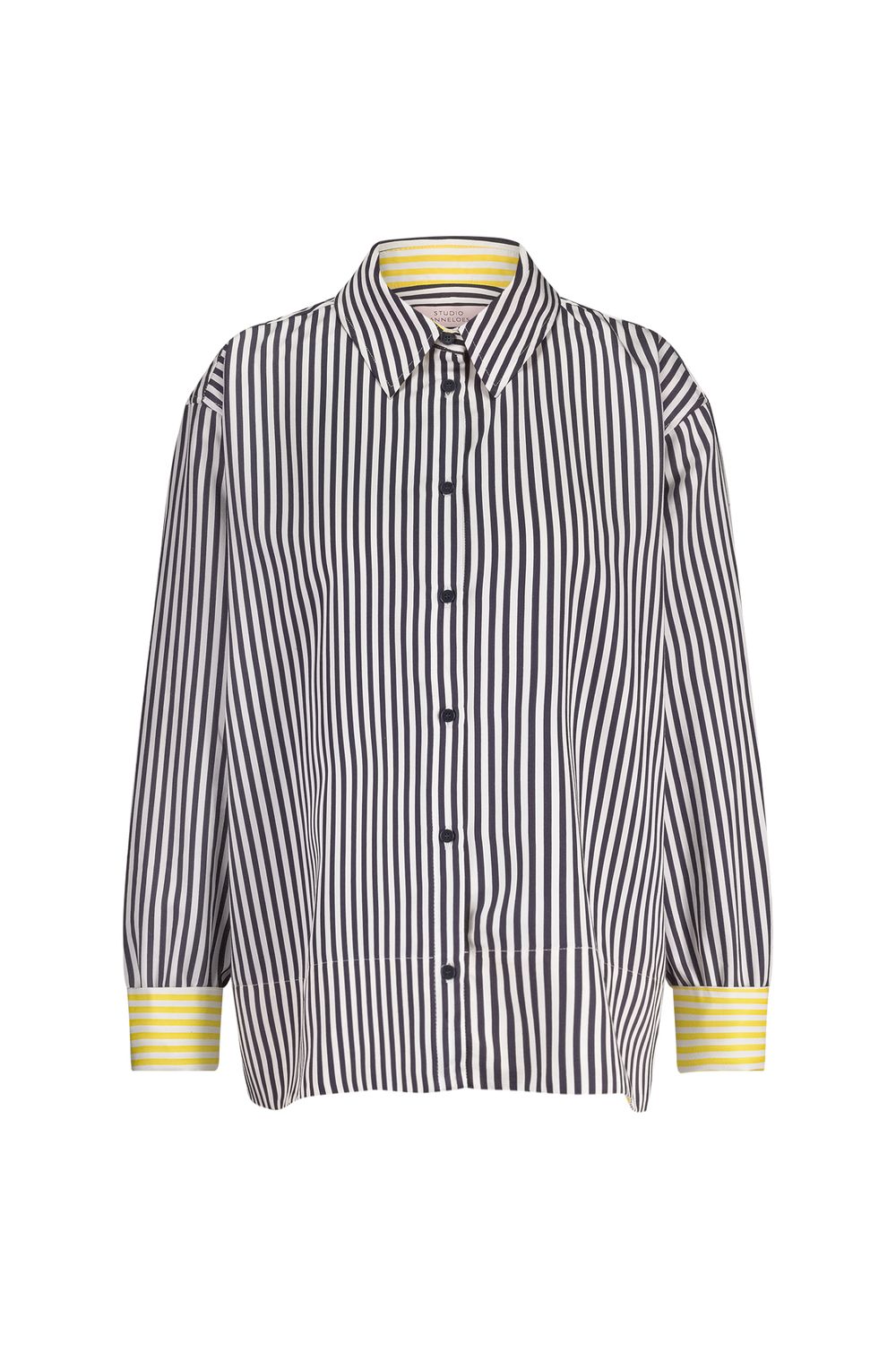 Studio Anneloes Tamar stripe blouse, dark blue/off white