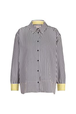 Studio Anneloes Tamar stripe blouse, dark blue/off white