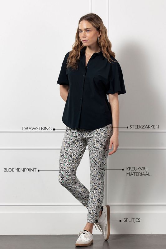 Studio Anneloes Startup flower trousers, multi color