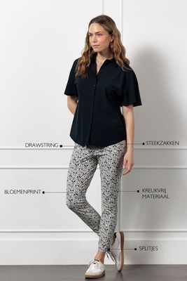 Studio Anneloes Startup flower trousers, multi color