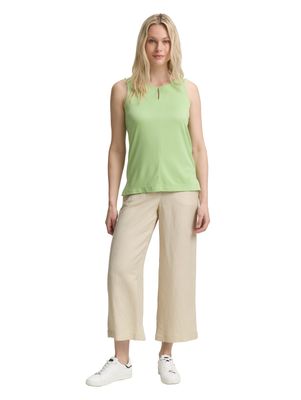 Tom Tailor Culotte broek met linnen, champagne