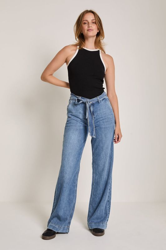 Para Mi Mira (Scarf),  Fluid Denim