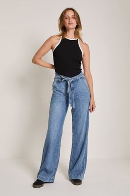 Para Mi Mira (Scarf),  Fluid Denim