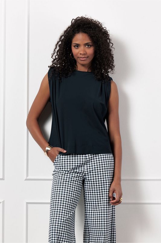 Studio Anneloes Leona top, dark blue