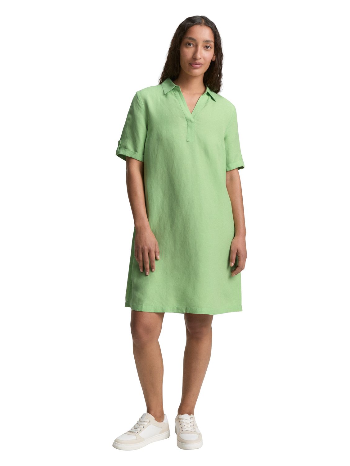 Tom Tailor dress linnen, pistachio green