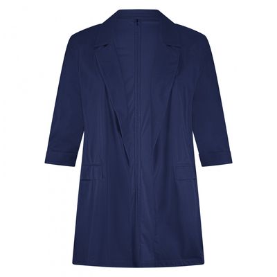 Plus Basic Blazer Roll-Up, navy