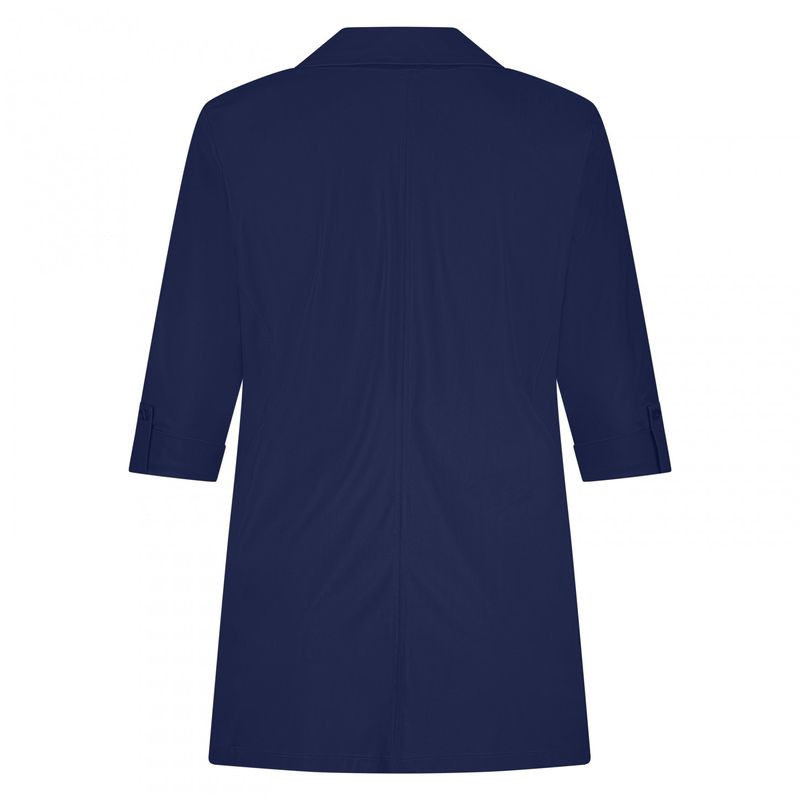 Plus Basic Blazer Roll-Up, navy