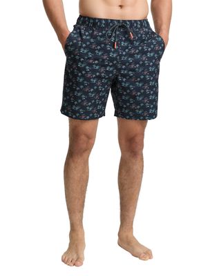 Tom Tailor zwemshort met print, navy small palm design
