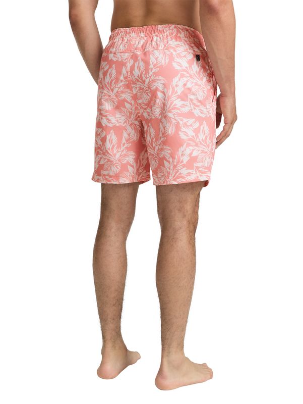 Tom Tailor zwemshort met print, coral white leaf design