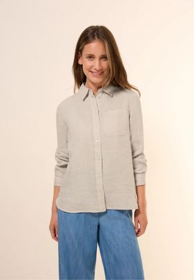 Cecil linnen overhemd blouse, pumice beige