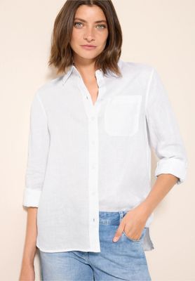 Cecil linnen overhemd blouse, White