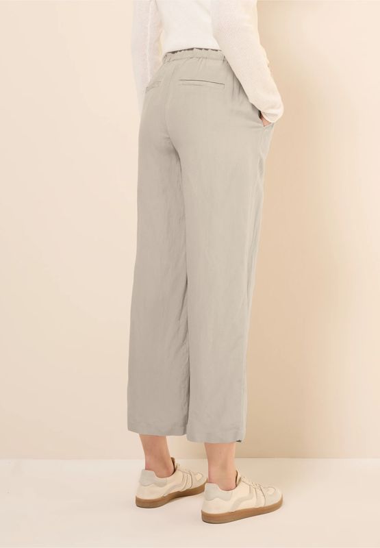 Cecil wide Legs broek van linnenmix, pumice beige
