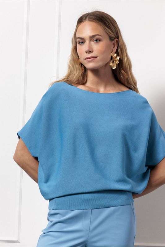 Studio Anneloes Lenti pullover, mid blue