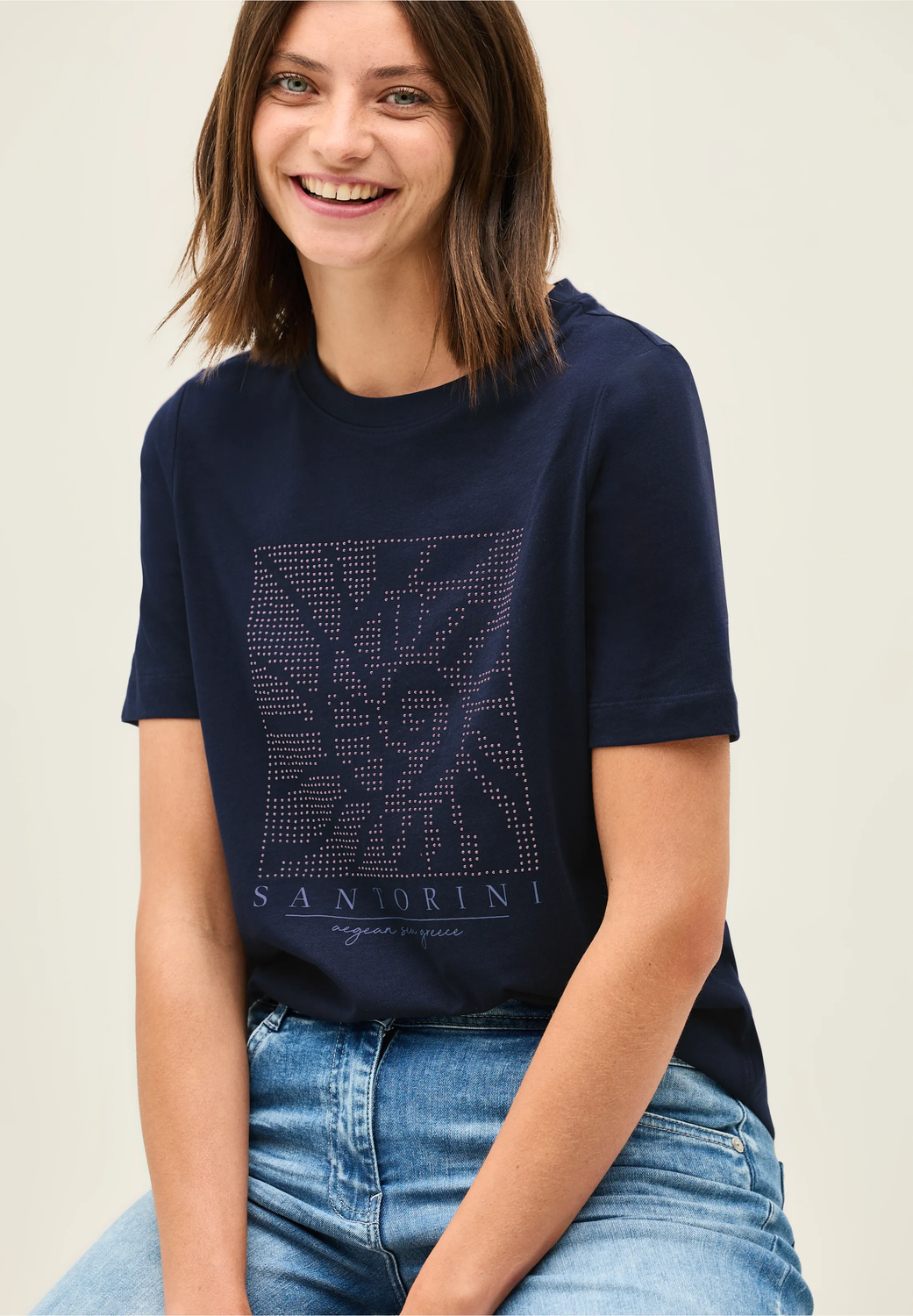 Cecil Domestuds FP Shirt, urban navy blue