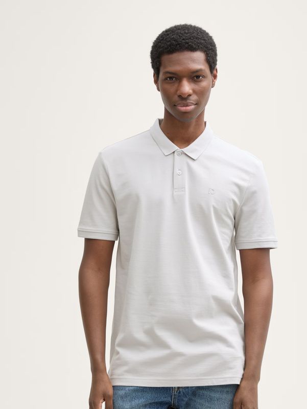 Tom Tailor basic polo, Chalk Grey