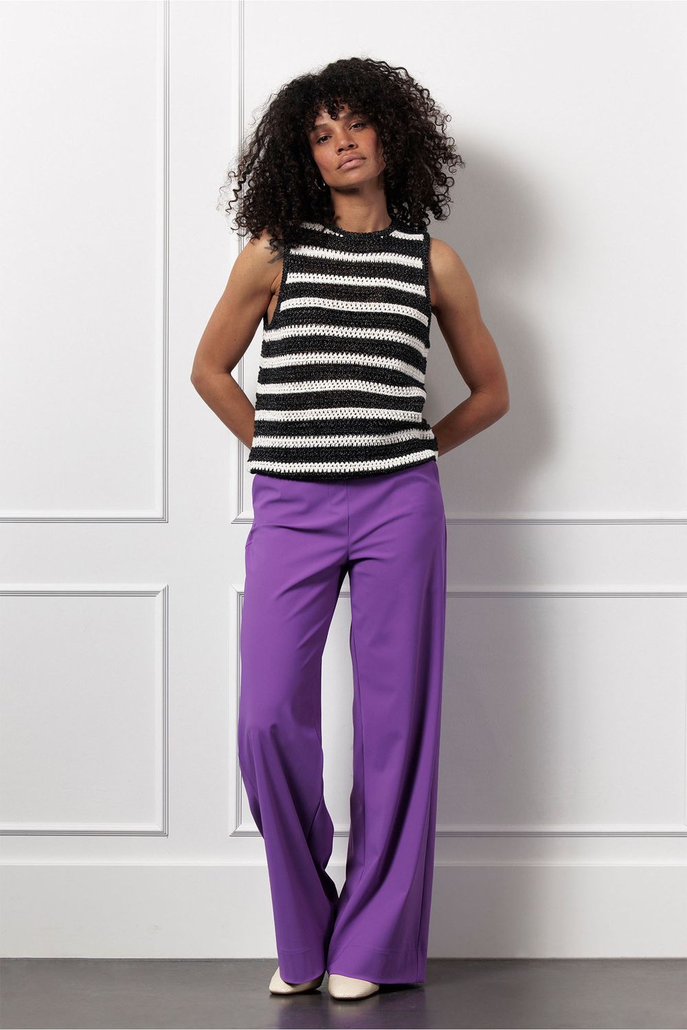 Studio Anneloes Lexie trousers, purple