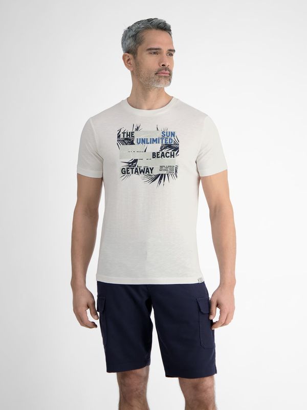 Lerros heren t-shirt, broken white