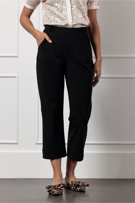 Studia Anneloes Anne capri trousers, black