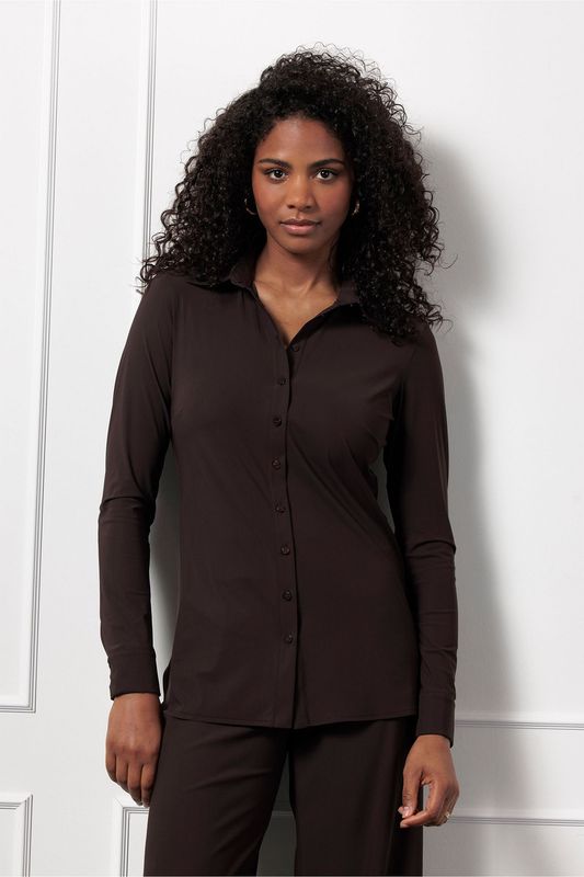 Studio Anneloes Poppy blouse, espresso