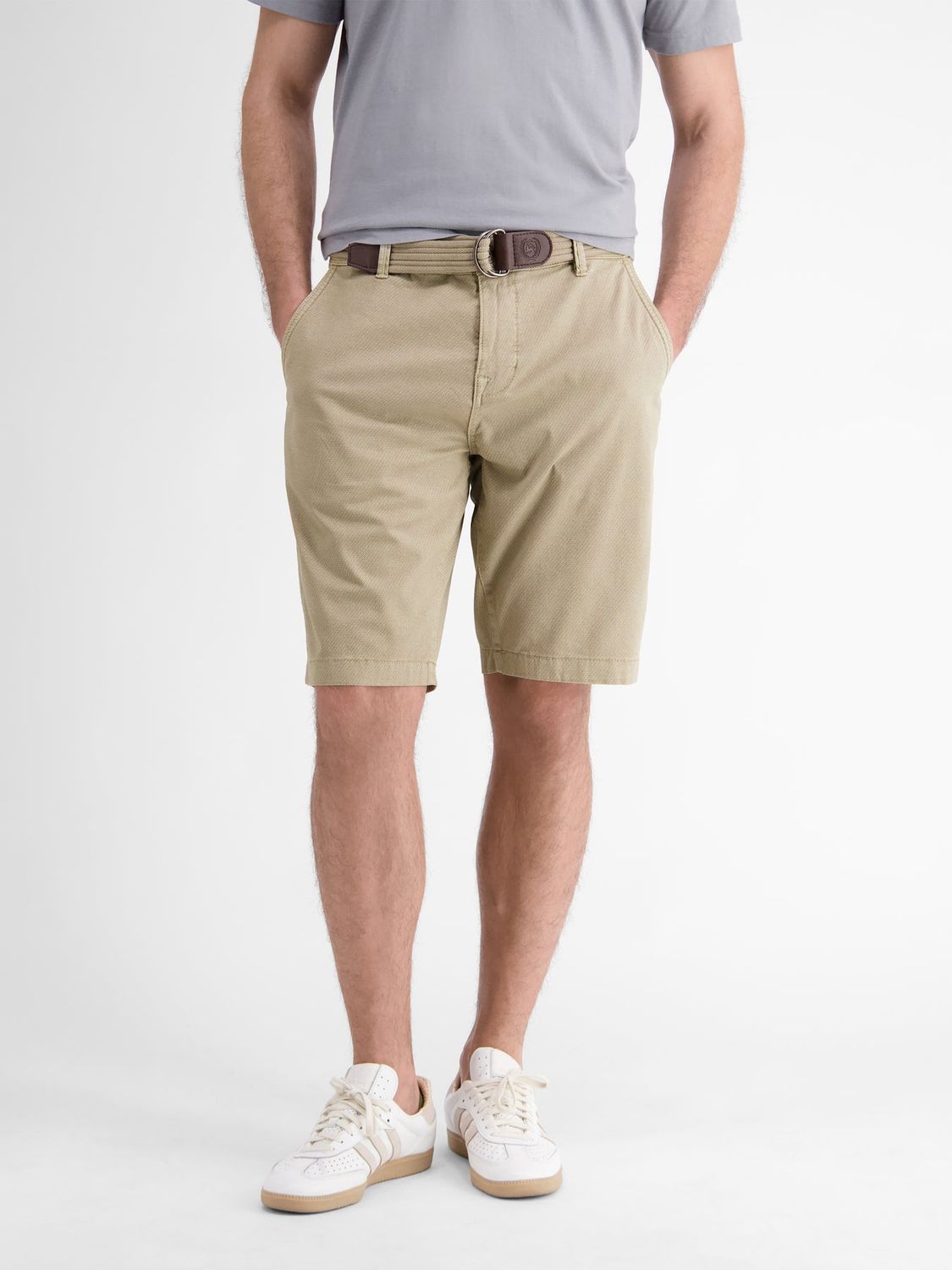 Lerros chino bermuda, light dune beige