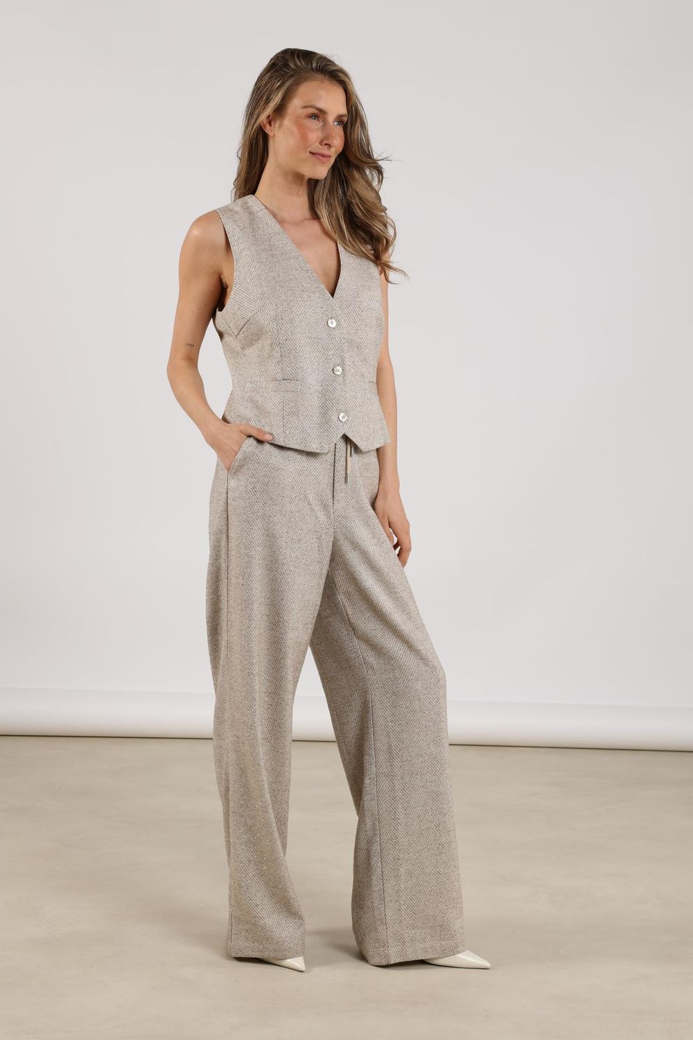 Nukus Vera Pants Strass, Sand