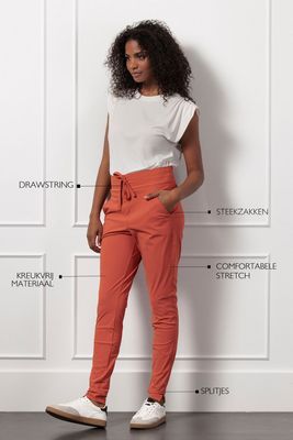 Studio Anneloes Stairdown trousers, ginger spice