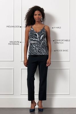 Studio Anneloes Brynn summer dot singlet, Dark Blue/Ecru