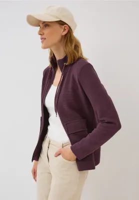 Cecil Ottoman T-Shirtjacket, mulberry red