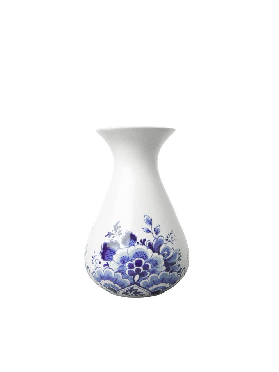Heinen Vaasje bloem, delfts blauw