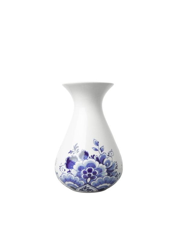 Heinen Vaasje bloem, delfts blauw