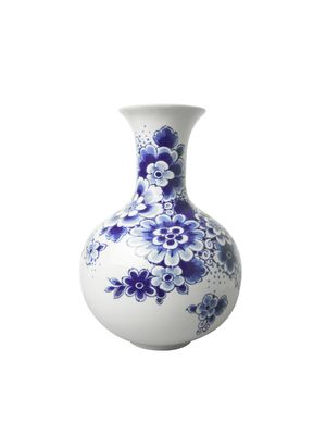 Heinen Buikvaasje bloemen klein, delfts blauw