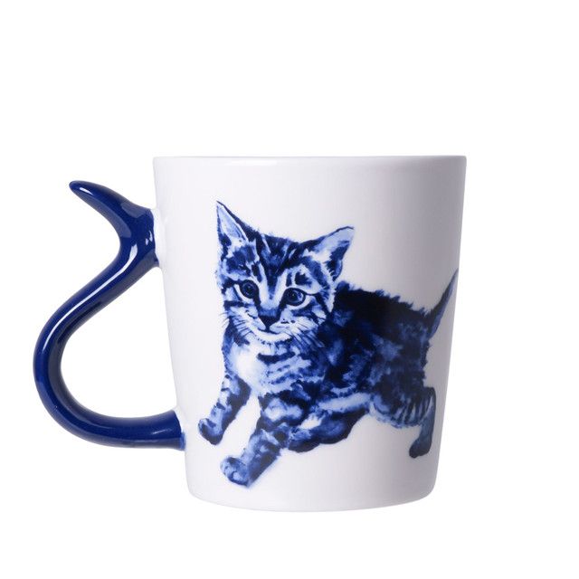Heinen Mok Kattenstaart - Speels - Keramiek - 300 ml