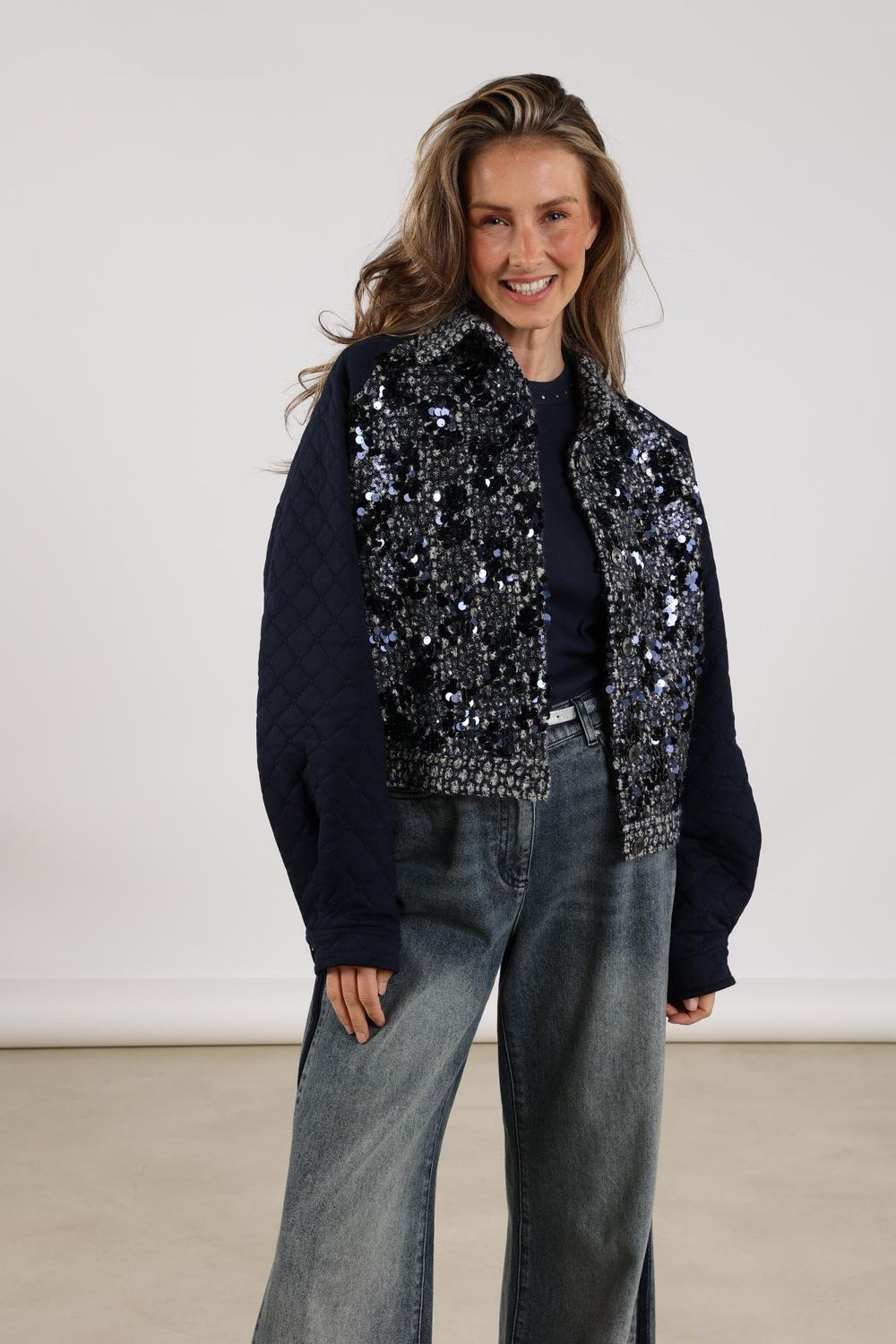 Nukus Milou Jacket Paillet, Navy