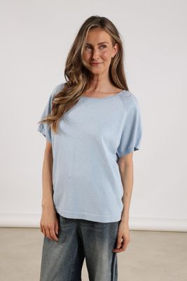 Nukus Anita Top Lurex, Ice