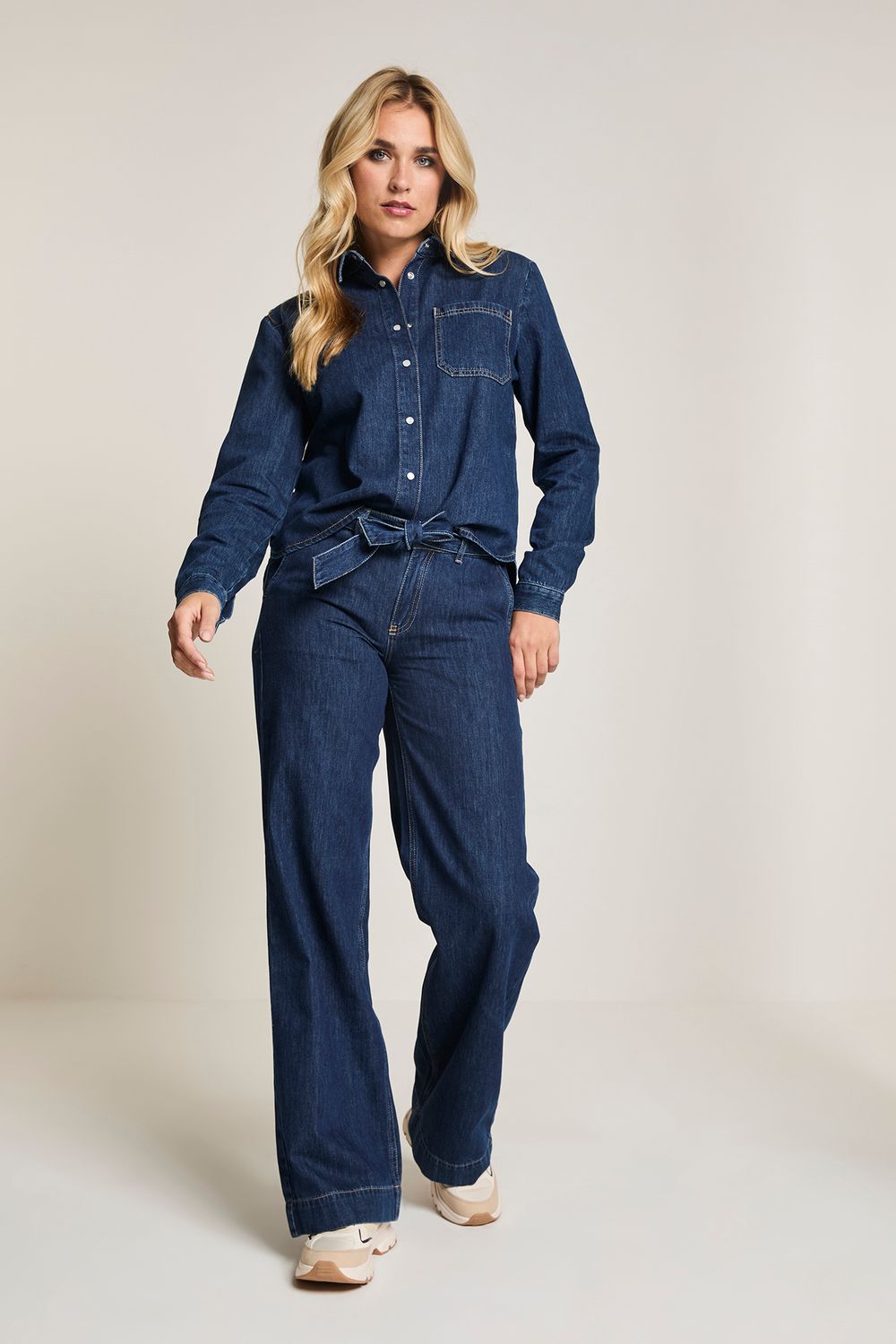 Para Mi Evi (Blouse) - Daily Denims, Deep Blue