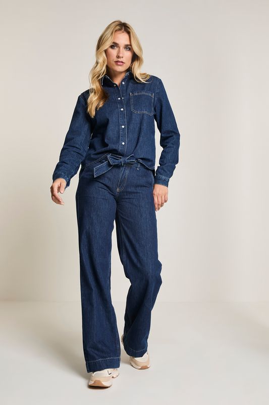 Para Mi Evi (Blouse) - Daily Denims, Deep Blue