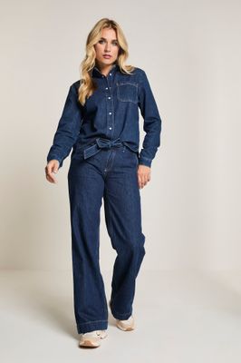 Para Mi Evi (Blouse) - Daily Denims, Deep Blue