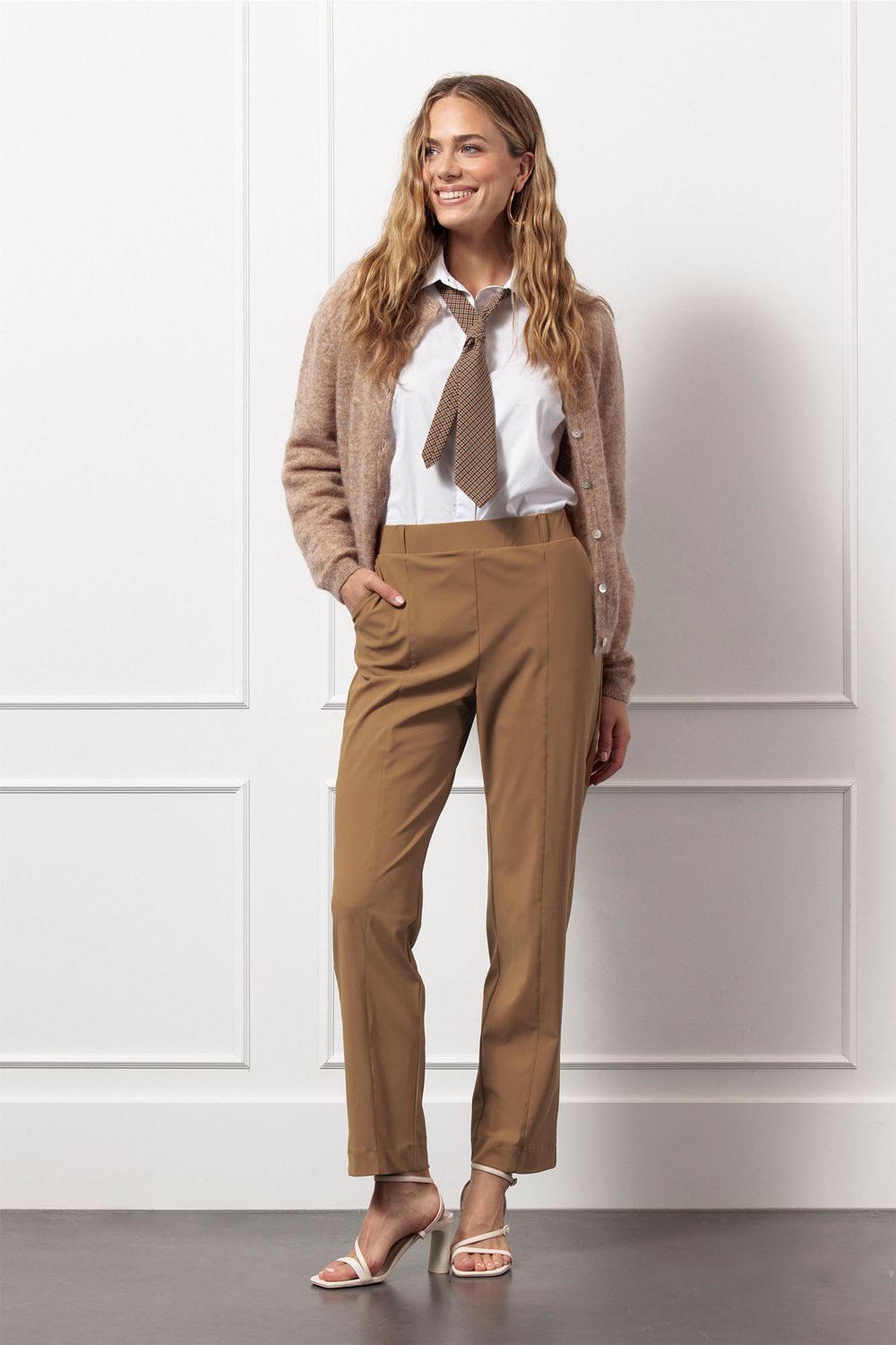 Studio Anneloes Tie check, caramel/latte