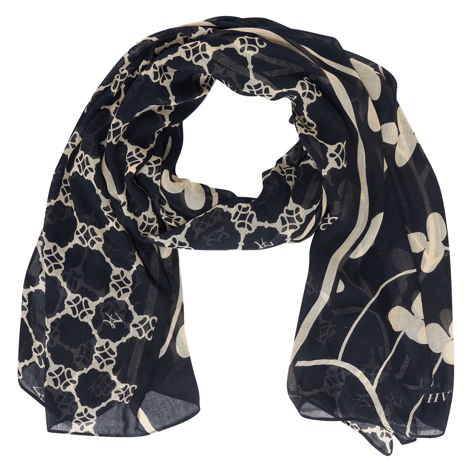 HV Society Scarf Claire, Navy