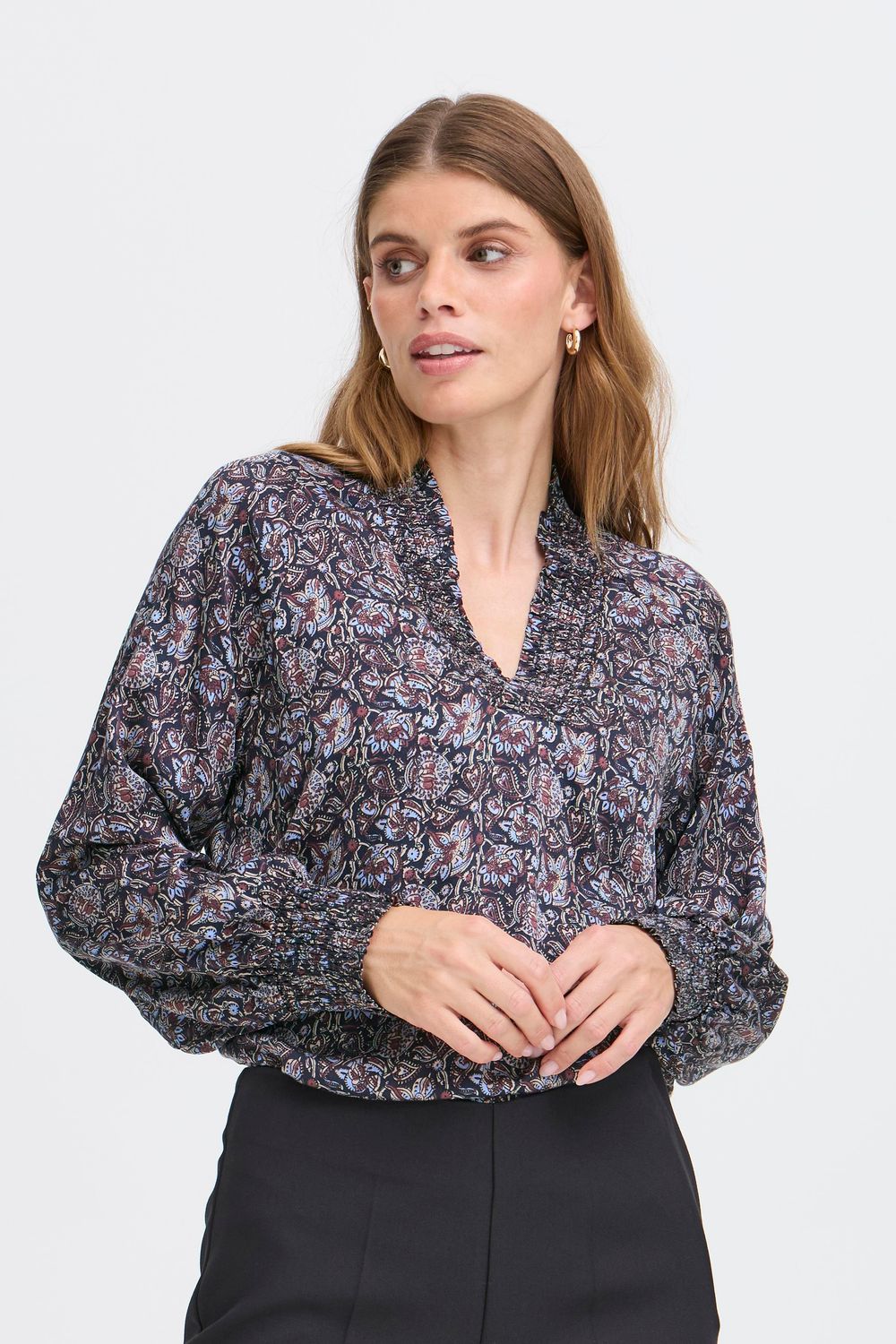 Fransa Gladis blouse, night non paisley