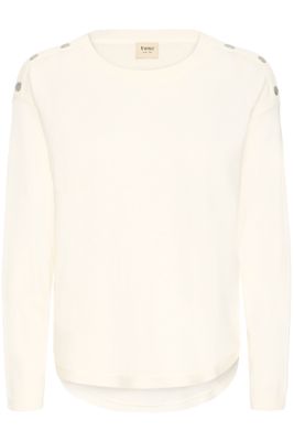 Fransa basic pullover, Whisper White