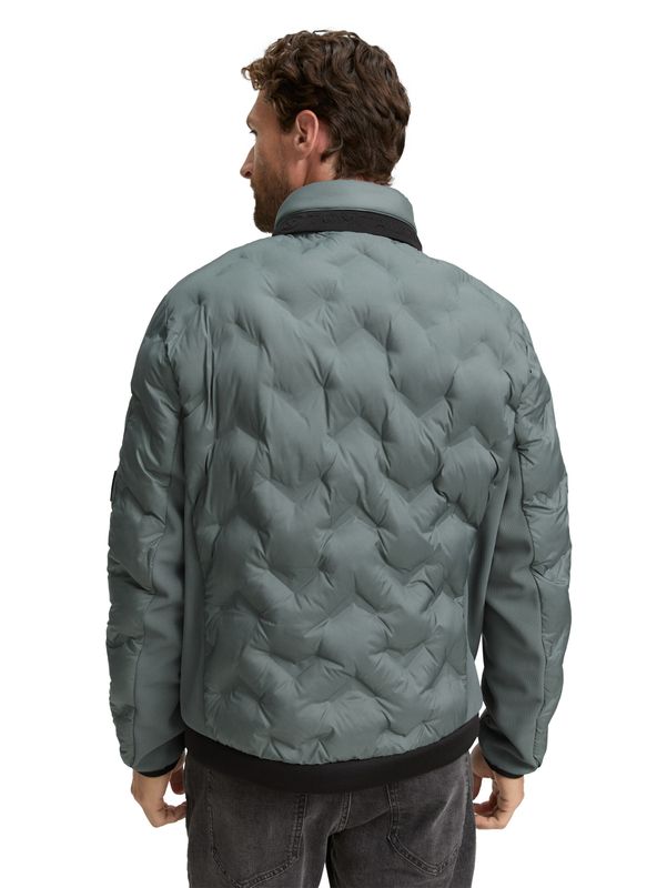 Tom Tailor Hybride gewatteerd jack, washed jasper green