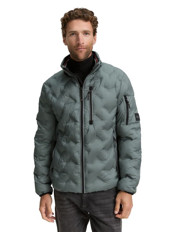 Tom Tailor Hybride gewatteerd jack, washed jasper green