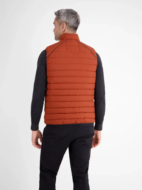 Lerros Gewatteerd herenvest, burnt red